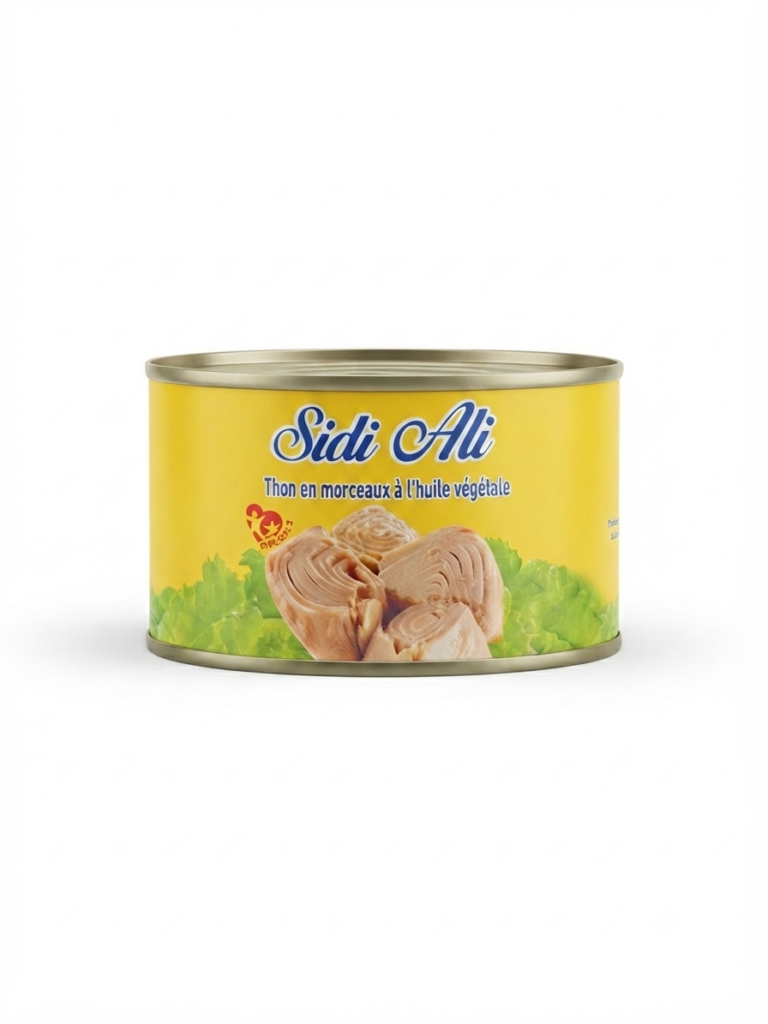 تونة قطع في زيت نباتي - Sidi Ali (400g)