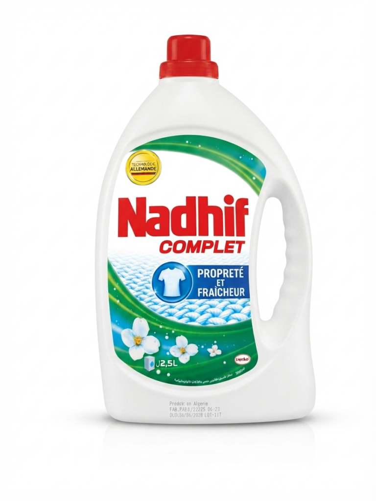 سائل غسيل الملابس Nadhif Complet - نظافة وانتعاش (2.5 لتر)