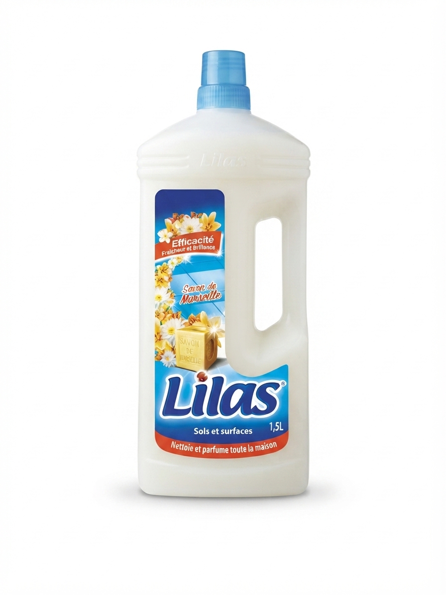 منظف الأرضيات والأسطح - Lilas بصابون مرسيليا (1.5L)