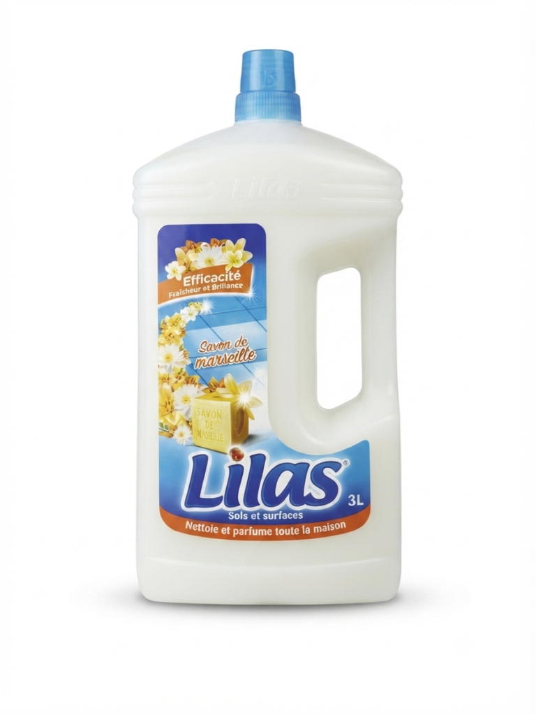 منظف الأرضيات والأسطح - Lilas بصابون مرسيليا (3L)